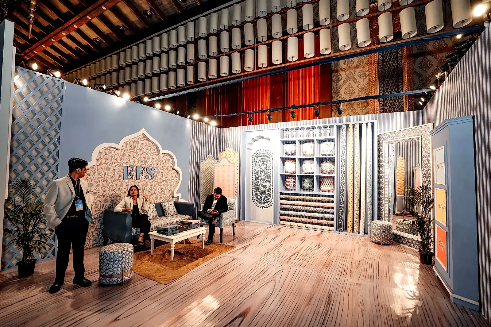 The EFS custom pavilion on the WV Connect exhibition floor
