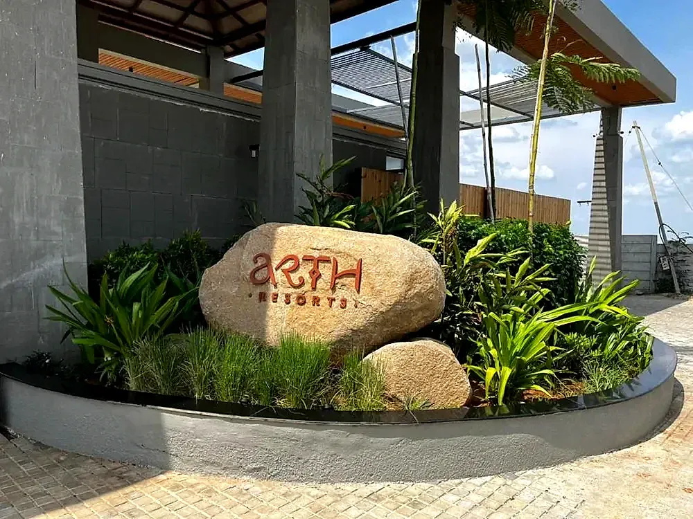 The Arth Resorts entrance